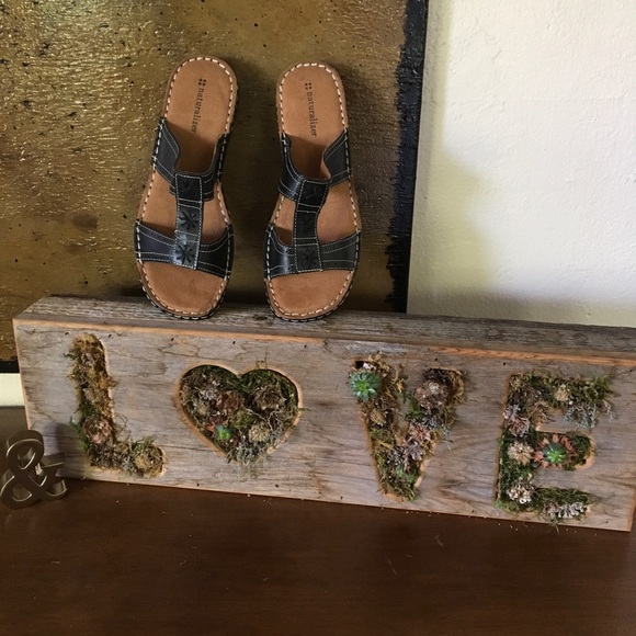 Naturalizer Black Leather Sandals size 9M - NEW! - Picture 4 of 7